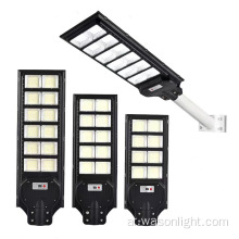 2022 ضوء شارع الطاقة الشمسية الجديدة ، الغسق إلى الفجر LED LED Solar Flood Light Motion Sensor مصباح مستشعر الحركة مع التحكم عن بُعد وقطب الذراع